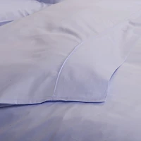 Maholi Maxwell Collection 230 Thread Count Egyptian Cotton Duvet Cover Set - Queen - Sky Blue