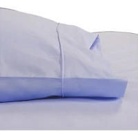 Maholi Maxwell Collection 230 Thread Count Egyptian Cotton Duvet Cover Set - Queen - Sky Blue