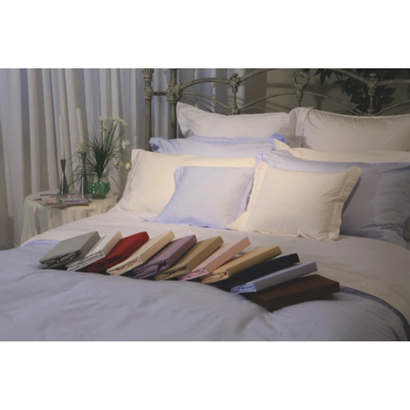 Maholi Maxwell Collection 230 Thread Count Egyptian Cotton Sheet Set - Queen - Sky Blue