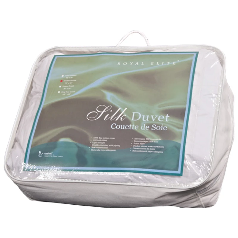 Couette en soie 233 fils de la collection Royal Elite de Maholi - Grand lit - Blanc