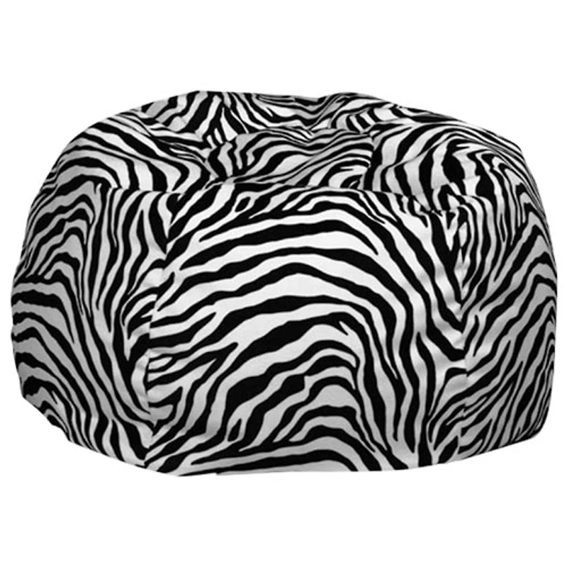 Fauteuil poire de Comfy Kids pour adolescents - Zébré