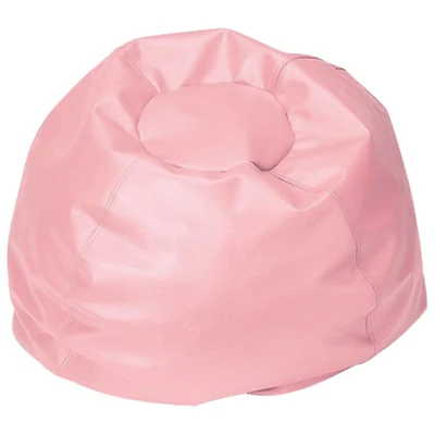 Fauteuil poire en vinyle de Comfy Kids pour enfants - Rose