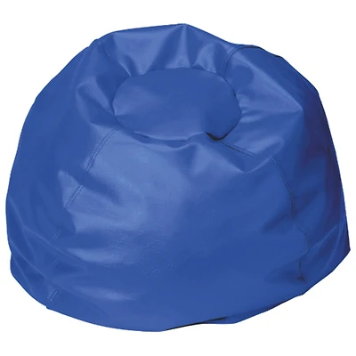 Fauteuil poire en vinyle de Comfy Kids pour enfants - Bleu