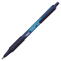 BIC SoftFeel Retractable Ball Point Pen (BICSCSM11-BL) - 12 Pack - Blue