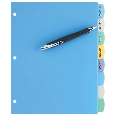 Avery Durable Translucent Write-On Divider (AVE16171) - Assorted Colors