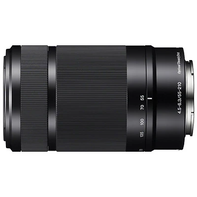 Sony E-Mount APS-C 55–210mm f/4.5-6.3 OSS 3.8x Telephoto Zoom Lens - Black
