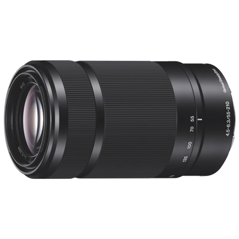 Sony E-Mount APS-C 55–210mm f/4.5-6.3 OSS 3.8x Telephoto Zoom Lens - Black