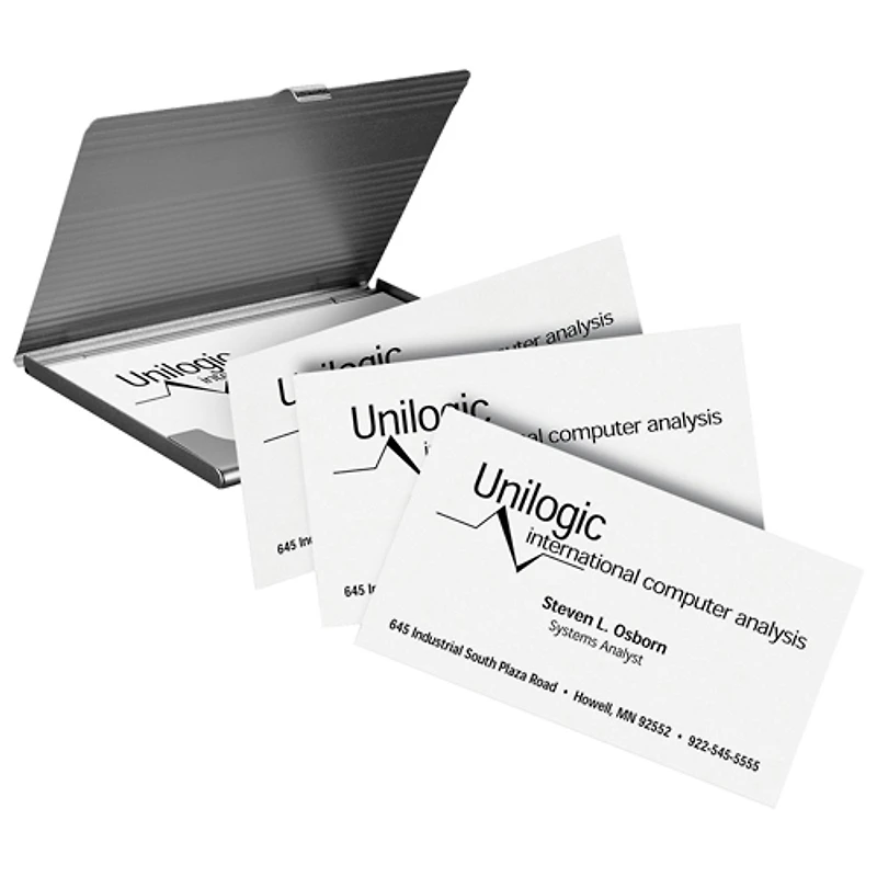 Cartes professionnelles 2 x 3,5 po d'Avery (AVE05371) - Paquet de 250 - Blanc