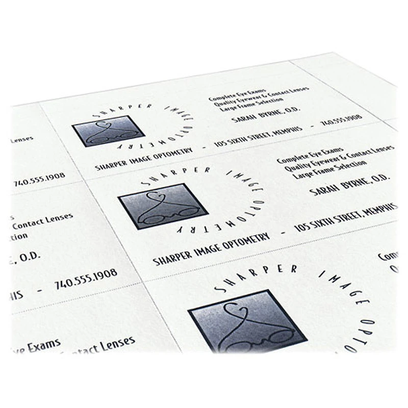 Cartes professionnelles 2 x 3,5 po d'Avery (AVE05371) - Paquet de 250 - Blanc