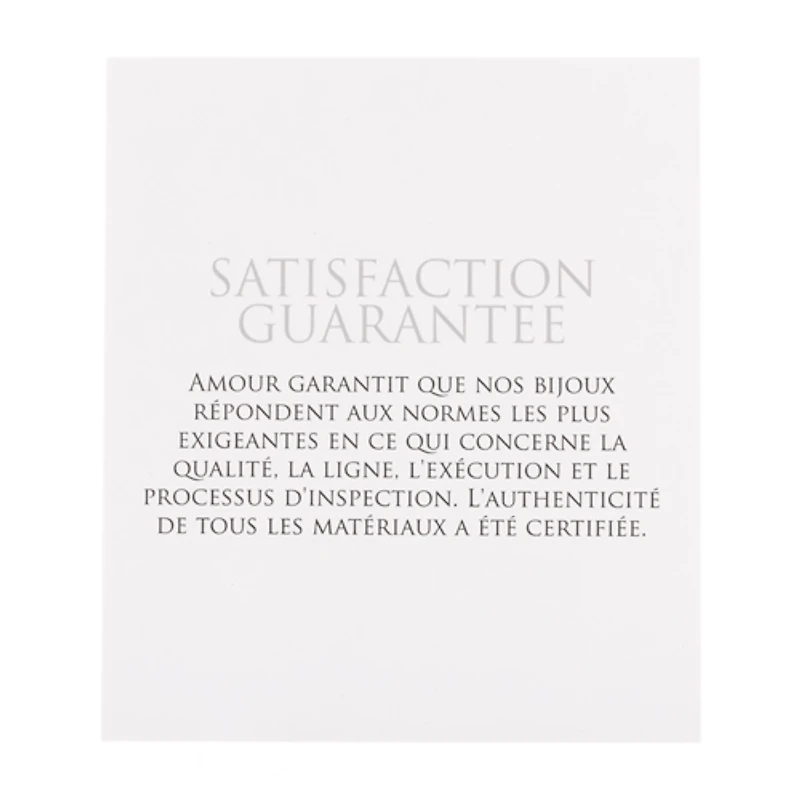 Pendentif solitaire en or blanc 14 ct avec diamant blanc Amour de Delmar