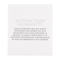 Pendentif solitaire en or blanc 14 ct avec diamant blanc Amour de Delmar