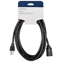 Insignia 12' Extension Power Cord - Black - Only at Best Buy