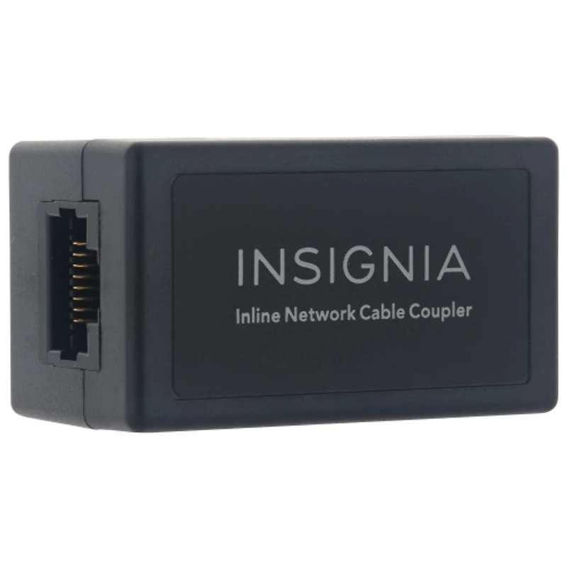 Insignia Cat-5/5e/6 RJ45 Inline Ethernet Cable Coupler Adapter - Grey - Only at Best Buy