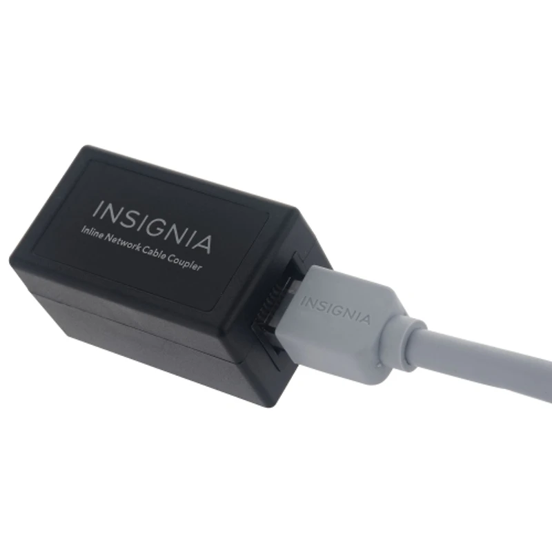 Insignia Cat-5/5e/6 RJ45 Inline Ethernet Cable Coupler Adapter - Grey - Only at Best Buy