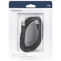 Insignia 3m (10 ft.) USB-A to USB-B Cable (NS-PU105AB-C) - Only at Best Buy