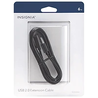 Insignia 1.8m (6 ft.) USB 2.0 Extension Cable (NS-PU065AA-C) - Only at Best Buy