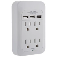 Insignia 4-Outlet Surge Protector With USB - Only at Best Buy