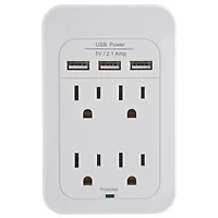 Insignia 4-Outlet Surge Protector With USB - Only at Best Buy