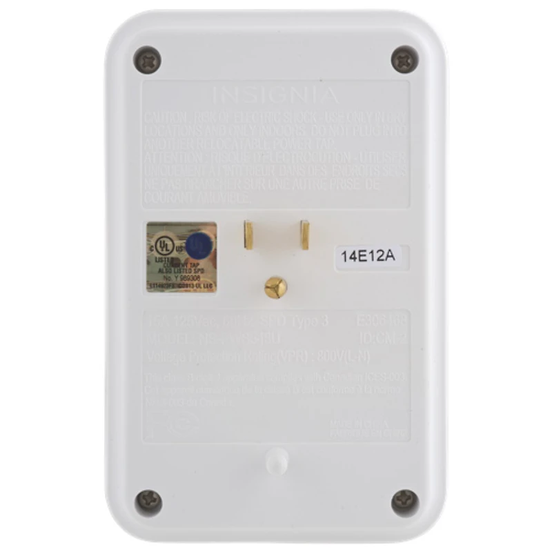 Insignia 4-Outlet Surge Protector With USB - Only at Best Buy