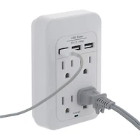 Insignia 4-Outlet Surge Protector With USB - Only at Best Buy