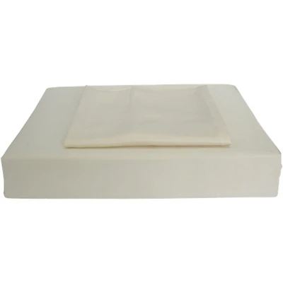 Maholi Bamboo Solid Collection 310 Thread Count Rayon Duvet Cover Set - Single/Twin - Beige