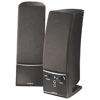 Insignia 2.0 Stereo Computer Speaker (NS-PCS20-C) - Black - Only at Best Buy