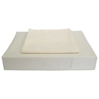 Maholi Duncan Collection 620 Thread Count Egyptian Cotton Duvet Cover Set - Queen - Ivory