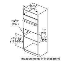 Tiroir chauffe-plats 2,2 pi³ 30 po de Bosch (HWD5051UC) - Acier inoxydable
