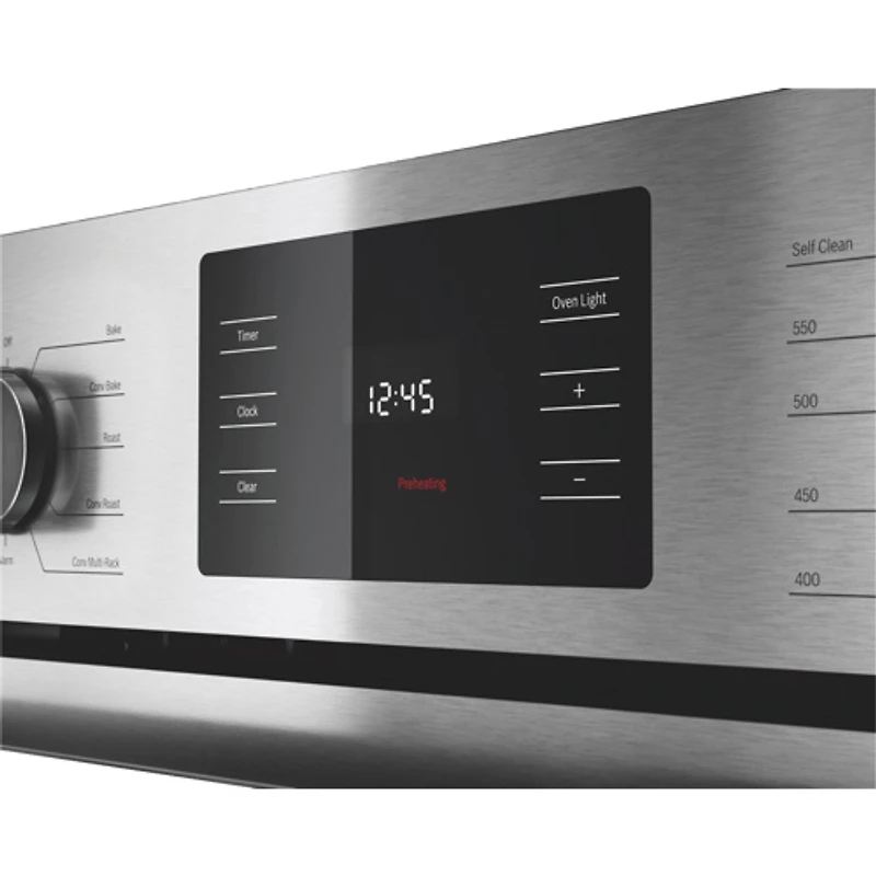 Four mural à convection véritable facile à nettoyer 4,6 pi³ 30 po de Bosch (HBL5451UC) - Inox