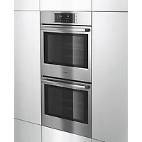 Four mural électrique double à convection véritable 2 x 4,6 pi³ 30 po de Bosch (HBL8651UC) - Inox