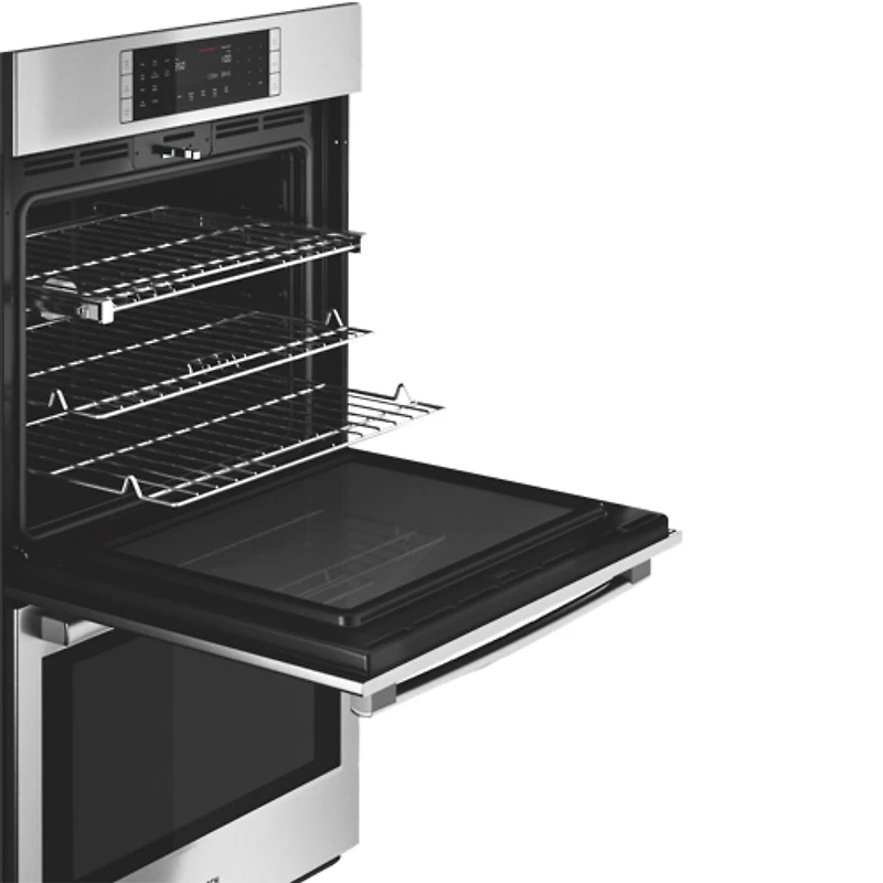 Four mural électrique double à convection véritable 2 x 4,6 pi³ 30 po de Bosch (HBL8651UC) - Inox