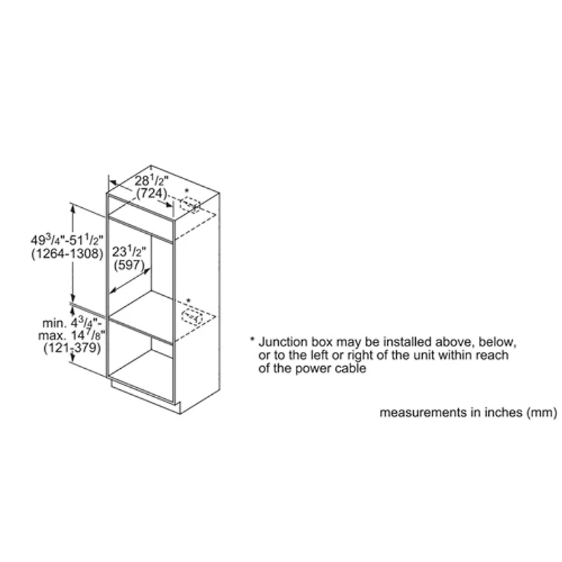 Four mural électrique double à convection véritable 2 x 4,6 pi³ 30 po de Bosch (HBL8651UC) - Inox