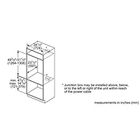 Four mural électrique double à convection véritable 2 x 4,6 pi³ 30 po de Bosch (HBL8651UC) - Inox