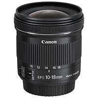 Objectif EF-S 10-18 mm f/4.5-5.6 IS STM de Canon (9519B002) - Noir