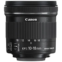 Objectif EF-S 10-18 mm f/4.5-5.6 IS STM de Canon (9519B002) - Noir
