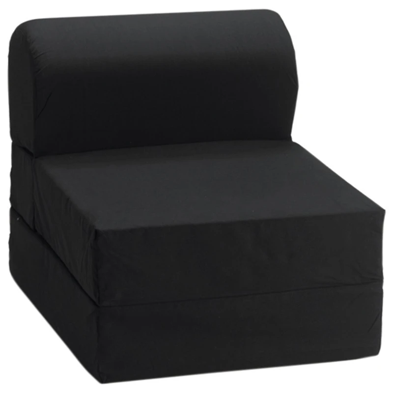 Fauteuil rabattable de Comfy Kids pour enfants - Noir