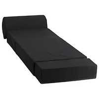 Fauteuil rabattable de Comfy Kids pour enfants - Noir
