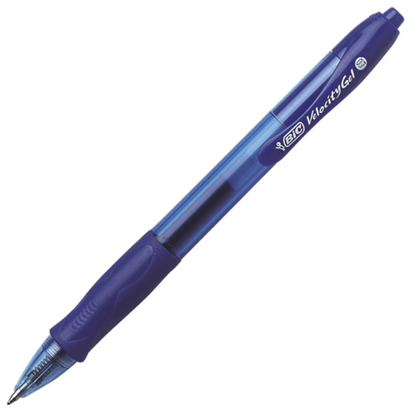 BIC Velocity Retractable Gel Pen (RLCP41-BLU) - 4 Pack - Blue