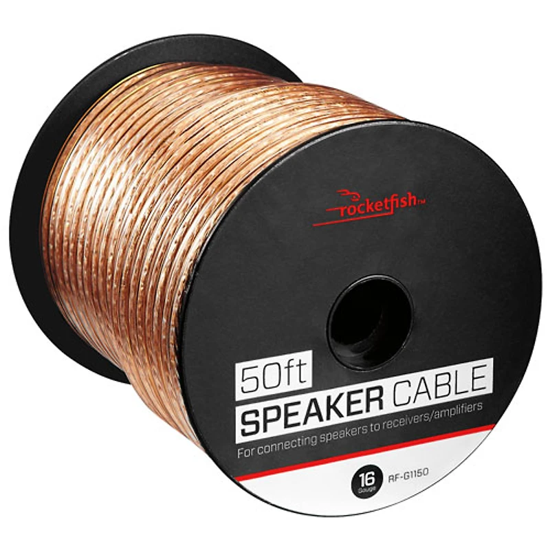 Câble de haut-parleur 16 AWG de 15,24 m (50 pi) de Rocketfish (RF-G1150-C) - Exclusivité Best Buy