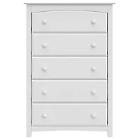 Commode à 5 tiroirs Kenton de Storkcraft - Blanc