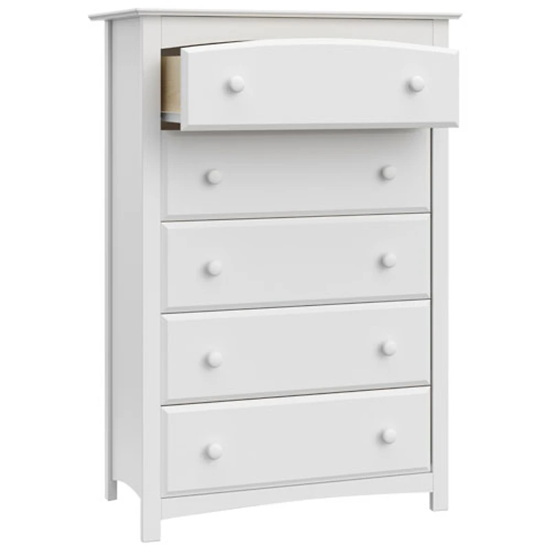 Commode à 5 tiroirs Kenton de Storkcraft - Blanc