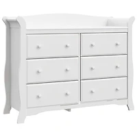 Commode à 6 tiroirs pour pouponnière Avalon de Storkcraft - Blanc
