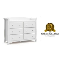 Commode à 6 tiroirs pour pouponnière Avalon de Storkcraft - Blanc