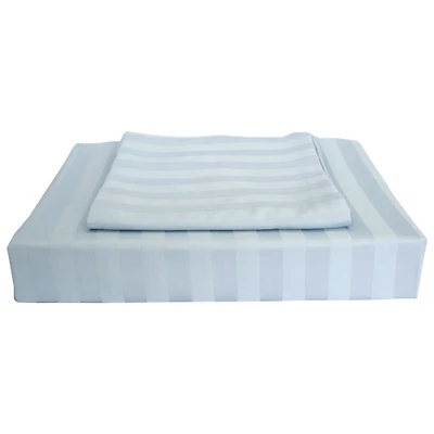 Maholi Damask Stripe Collection 310 Thread Count Rayon Duvet Cover Set - Single