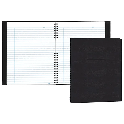 Cahier d'écriture NotePro de 8,5 x 11 po, apparence peau de lézard de Blueline - 200 pages - Noir