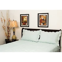 The St. Pierre Home Cotton Coverlet - Queen - Sea Blue
