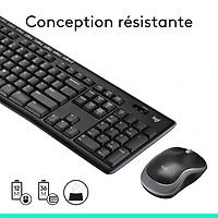 Logitech MK270 Wireless Keyboard & Mouse Combo - Black