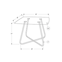 Contemporary 4-Seating Square Casual Dining Table - Chrome