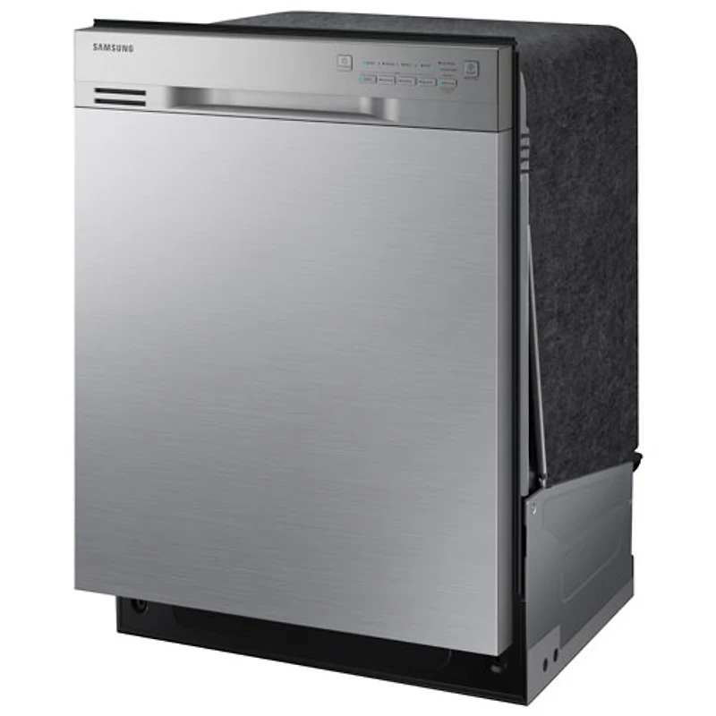 Lave-vaisselle encastrable grande capacité 24 po 50 dB avec cuve inox Samsung (DW80J3020US) - Inox