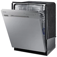 Lave-vaisselle encastrable grande capacité 24 po 50 dB avec cuve inox Samsung (DW80J3020US) - Inox